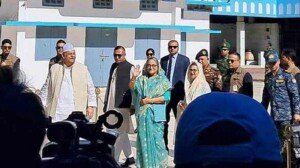PM Sheikh Hasina reaches Sylhet for polls campaign