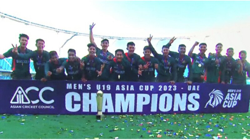 Bangladesh crush UAE by 195 runs to win maiden U-19 Asia Cup crown