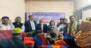 Lions Foundation distributed winter clothes in Sylhet helpless cold people
