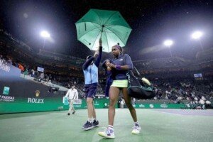 Rain halts play in Gauff-Sakkari Indian Wells semi-final