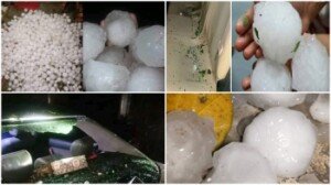 Hailstorms hammer Sylhet, Sunamganj