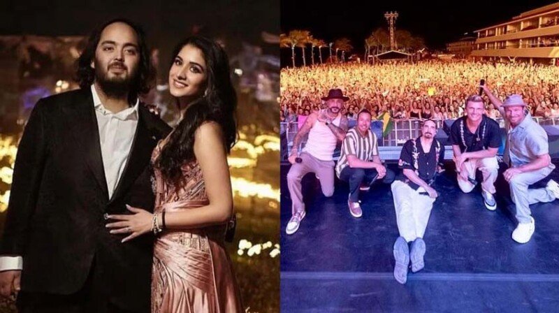 Backstreet Boys perform at the Anant Ambani’s pre-wedding cruise in Europe