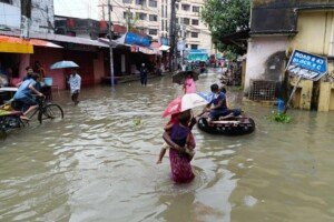 Another round of heavy rain inundates Sylhet city