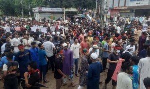 1 killed in police-protestors clash in Habiganj