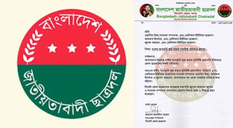 Three Chhatra Dal leaders expelled in Sylhet