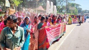 Tea workers begin wildcat strike demanding arrears in Sylhet