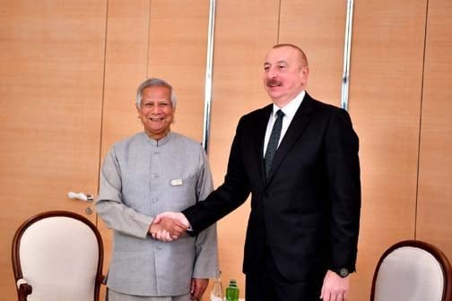 Yunus meets Azerbaijan President