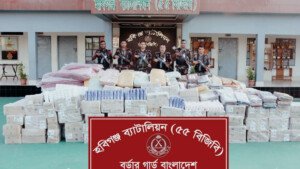 BGB seizes huge Indian smuggled goods in Habiganj