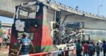 BRTC’s double-decker bus burnt into ashes in Dhaka