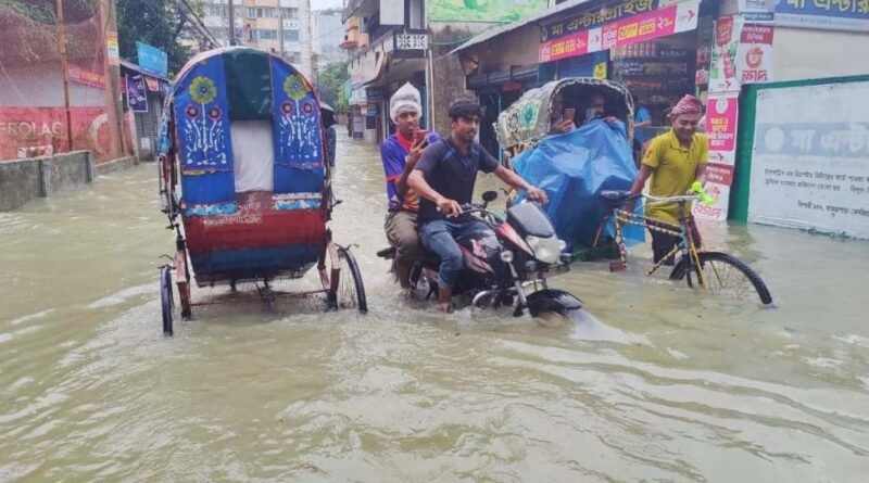 3 hours of rain submerge Sylhet, trigger severe waterlogging
