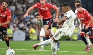 Mbappe penalty gives Real Madrid narrow win over Osasuna in Xabi Alonso’s La Liga debut