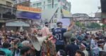 Students of 7-affiliated colleges stage demo demanding ordinance