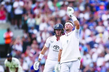 Brook, Root tons set up thrilling finale as England edge towards series win over India