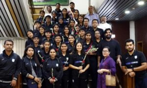 Bangladesh U-20 women’s football team returns home