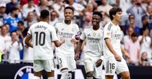 Real Madrid maintain perfect start with 2-0 win over Espanyol