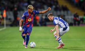 Barcelona winger Lamine Yamal aims to build Ballon d’Or case in Champions League clash against PSG
