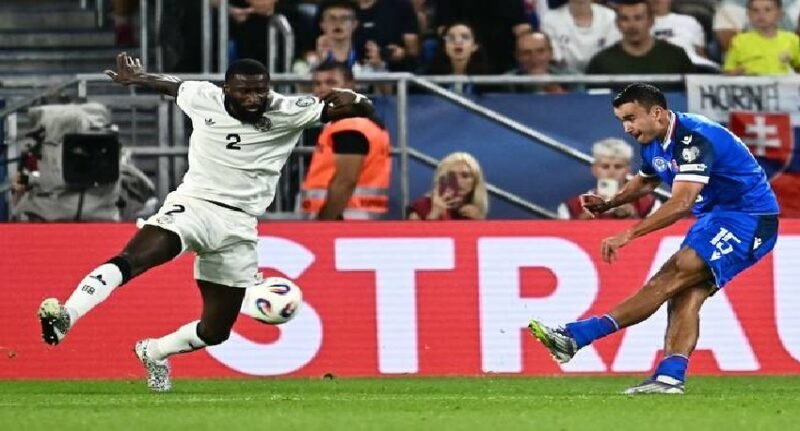 Slovakia shock Germany in WC qualifying defeat; Spain, Belgium win big
