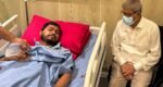 Mirza Fakhrul visits Nurul Haque Nur at DMCH