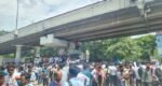 Polytechnic students block roads in city’s Sat Rasta area, cause heavy traffic congestion
