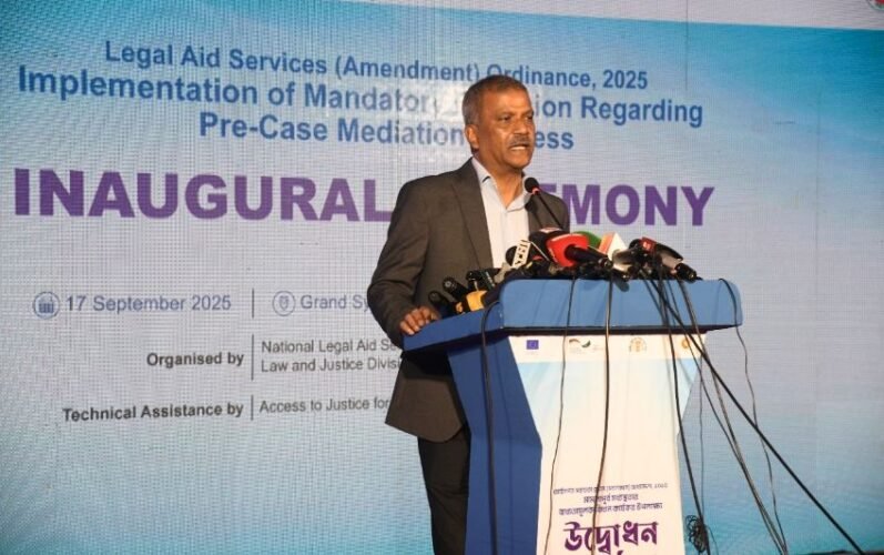Mandatory pre-case mediation launched in 12 districts : Law Adviser Asif Nazrul