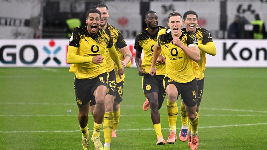 Dortmund knock Frankfurt out of German Cup on penalties