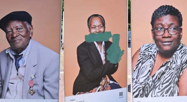 Vandalised Windrush display moved to Home Office