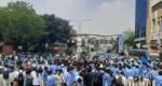 Students block Farmgate for safer roads