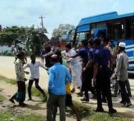 Indefinite transport strike in Sylhet’s Companiganj over police case
