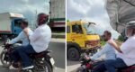 Adviser, stuck in severe traffic jam, later reaches by motorbike