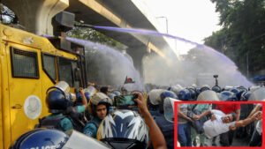 Police fire tear gas, sound grenades to block pry teachers’ march