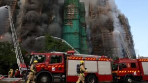 Hong Kong residential building fire death toll rises to 44, around 300 missing