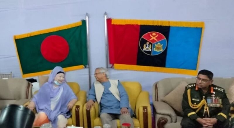 Khaleda Zia attends Armed Forces Day reception at Senakunja