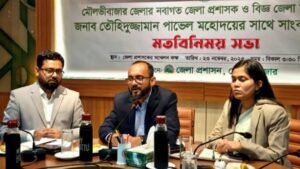 New moulvibazar DC pledges transparency, faster services