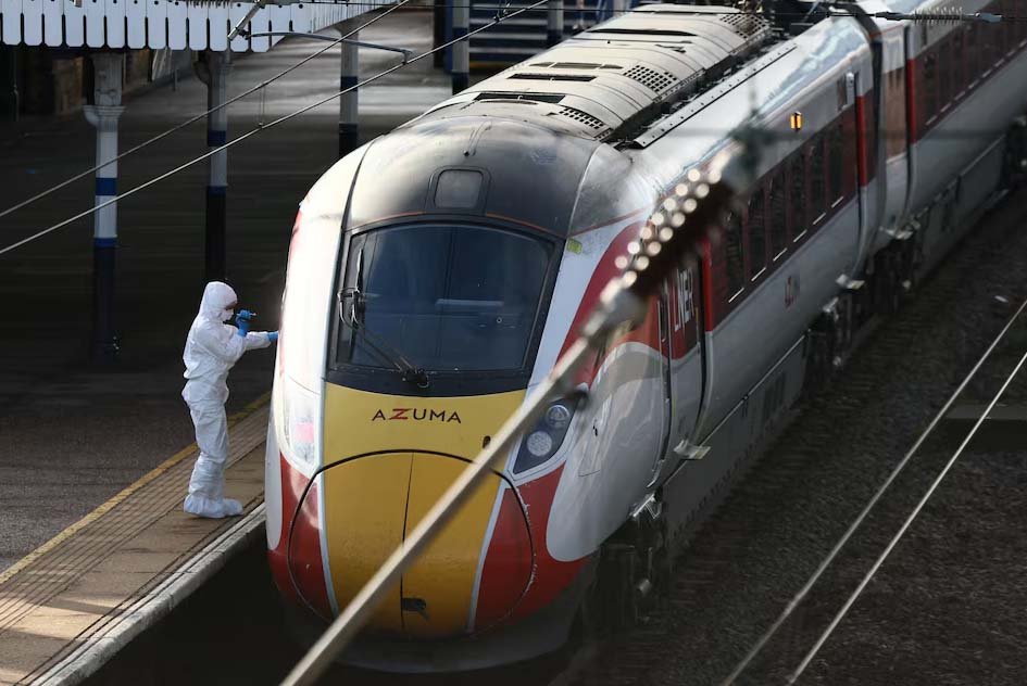 UK train stabbings injure nine, police arrest two suspects