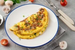 Omelettes will be tastier with a ‘beautiful shine’ if you add 1 ingredient before serving