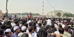 Thousands gather at Manik Mia Avenue for Hadi’s janaza