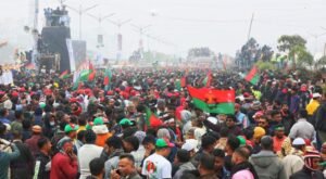 Tarique Rahman's reception: 300-Foot Road full to brim defying severe cold