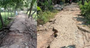 Potholes plague Paikpara–Chonogao route in Sunamganj