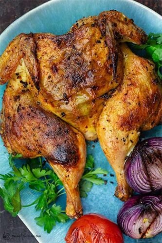 Juicy Grilled Whole Chicken