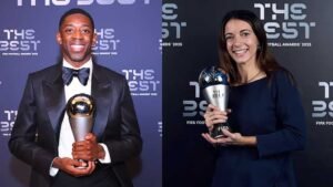 Dembele, Bonmati take top honours at FIFA Best Awards