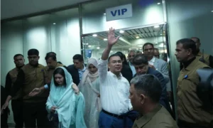 Tarique Rahman reaches Sylhet to begin election campaign