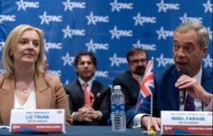 Red meat, no lettuce: Nigel Farage and Liz Truss attend private lunch after week of Tory defections