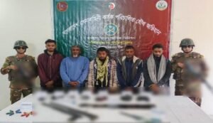 Five arrested with illegal arms in Sylhet