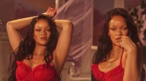 Rihanna Turns Up The Heat In Bold Red Lingerie Photos Shared On Social Media