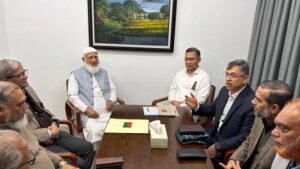 Jamaat Ameer meets Tarique Rahman, condoles Khaleda Zia’s death