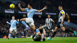 Ruthless Man City thump Newcastle to reach League Cup final