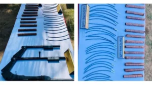 BGB recovers cache of explosives, weapons at Moulvibazar border