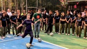 Anika Shines in Sweden-Bangladesh Football Celebration