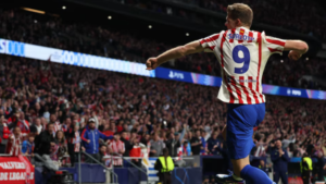 Sorloth hat-trick sends Atletico into Champions League last 16