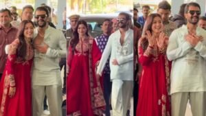 Rashmika Mandanna, Vijay Deverakonda make first public appearance after wedding